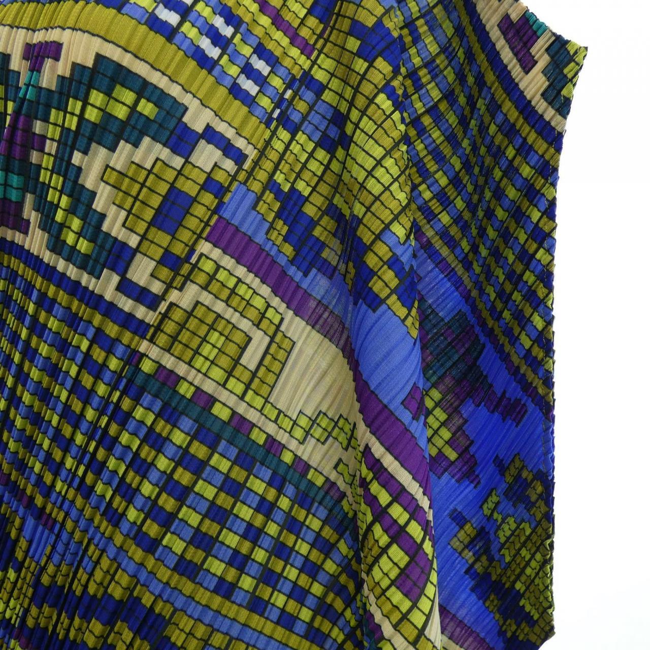 プリーツプリーズ PLEATS PLEASE 2010 アシンメトリーチロリアン PP03-JH553 7565068 ワンピース