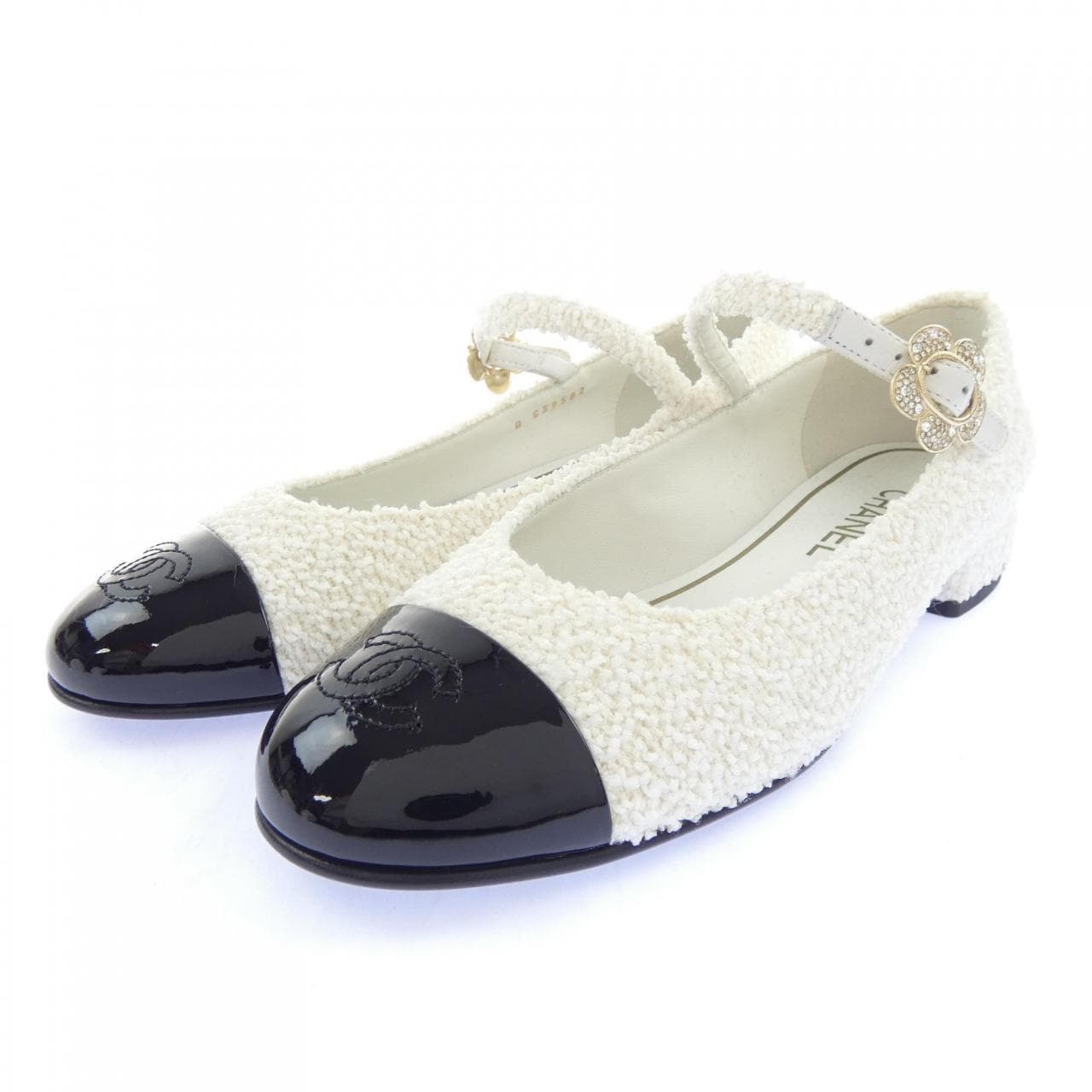 シャネル CHANEL メリージェーン MARY JANES G39582Y56215 フラットシューズ
