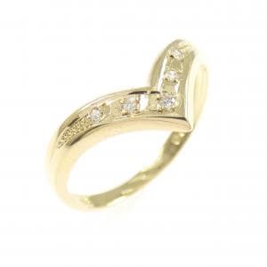 K18YG ダイヤモンド リング 0.03CT