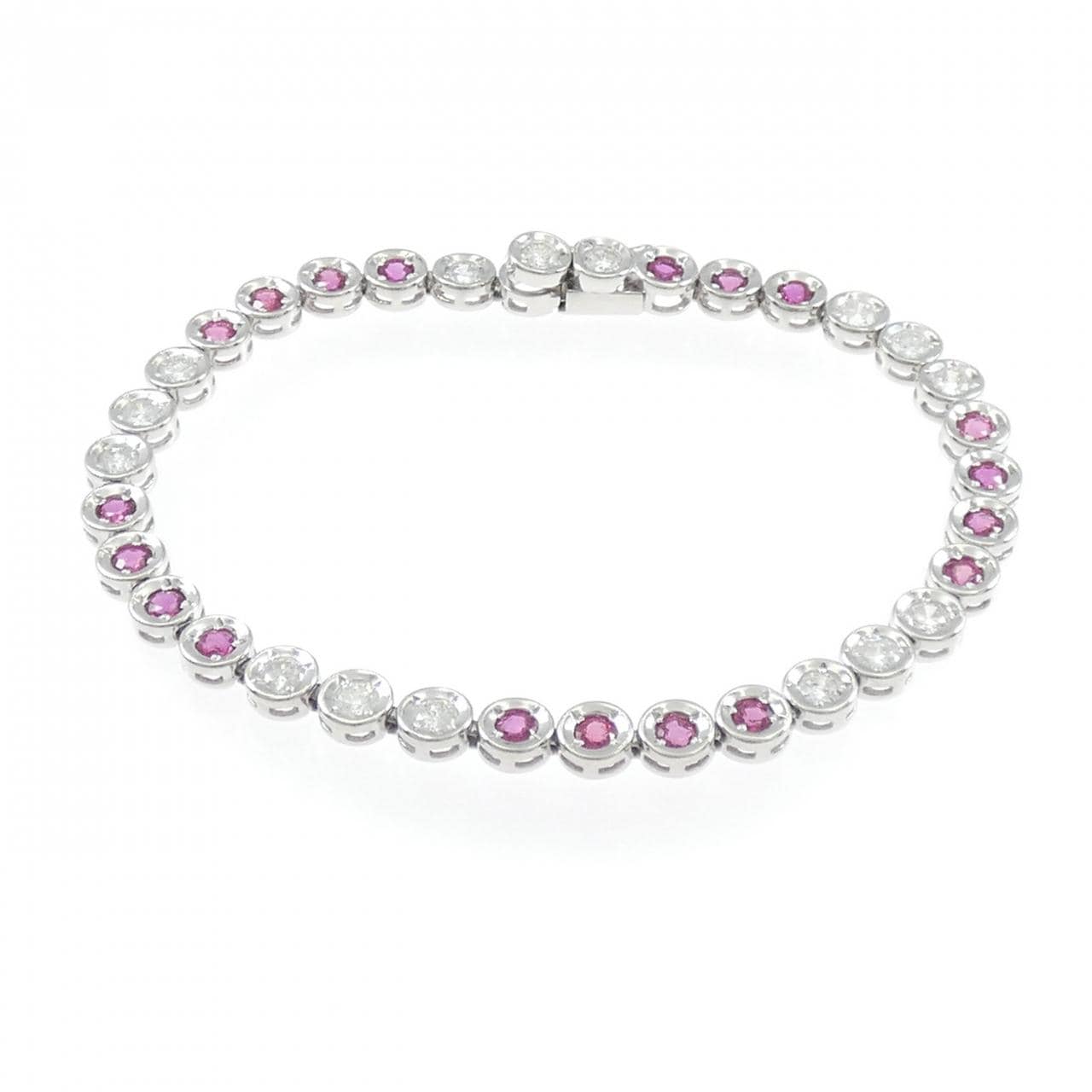 PT850 ルビー ブレスレット 2.00CT