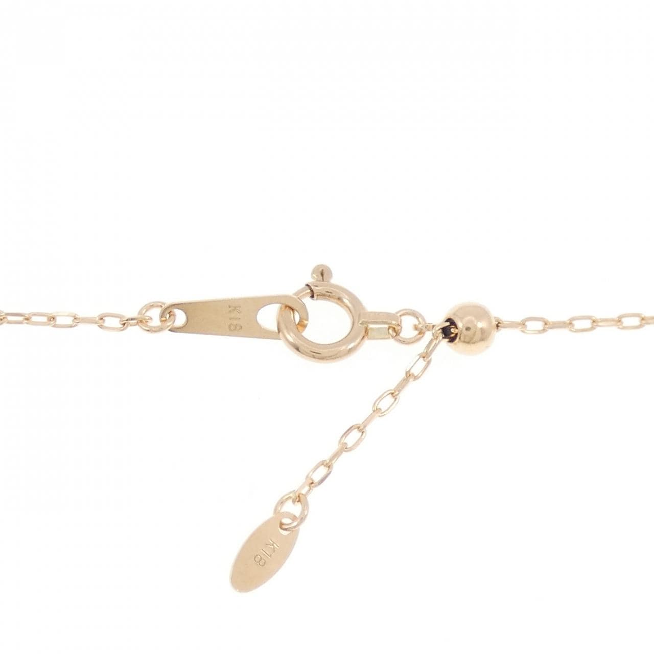 K18PG ダイヤモンド ネックレス 0.20CT