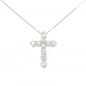 PT900/PT850 クロス ダイヤモンド ネックレス 1.03CT