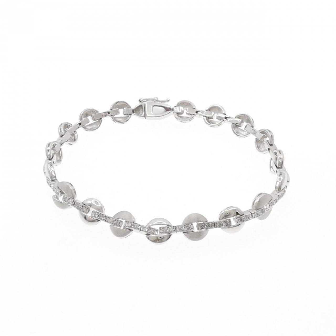 K18WG鑽石手鍊0.30CT