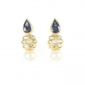 K18YG カラーストーン ピアス