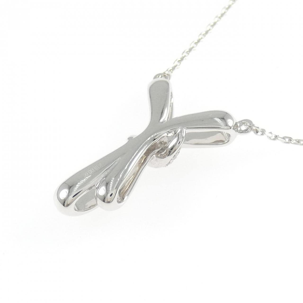 K18WG ダイヤモンド ネックレス 0.09CT