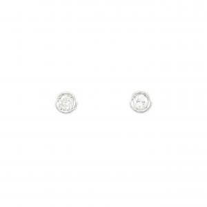PT900 ソリティア ダイヤモンド ピアス 0.2CT
