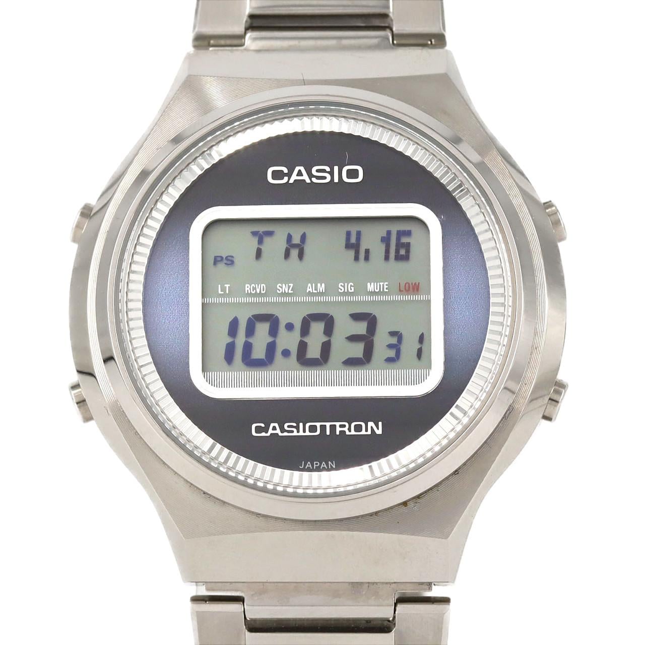 カシオ カシオトロン 電波時計 LIMITED TRN-50-2AJR SS ソーラークォーツ