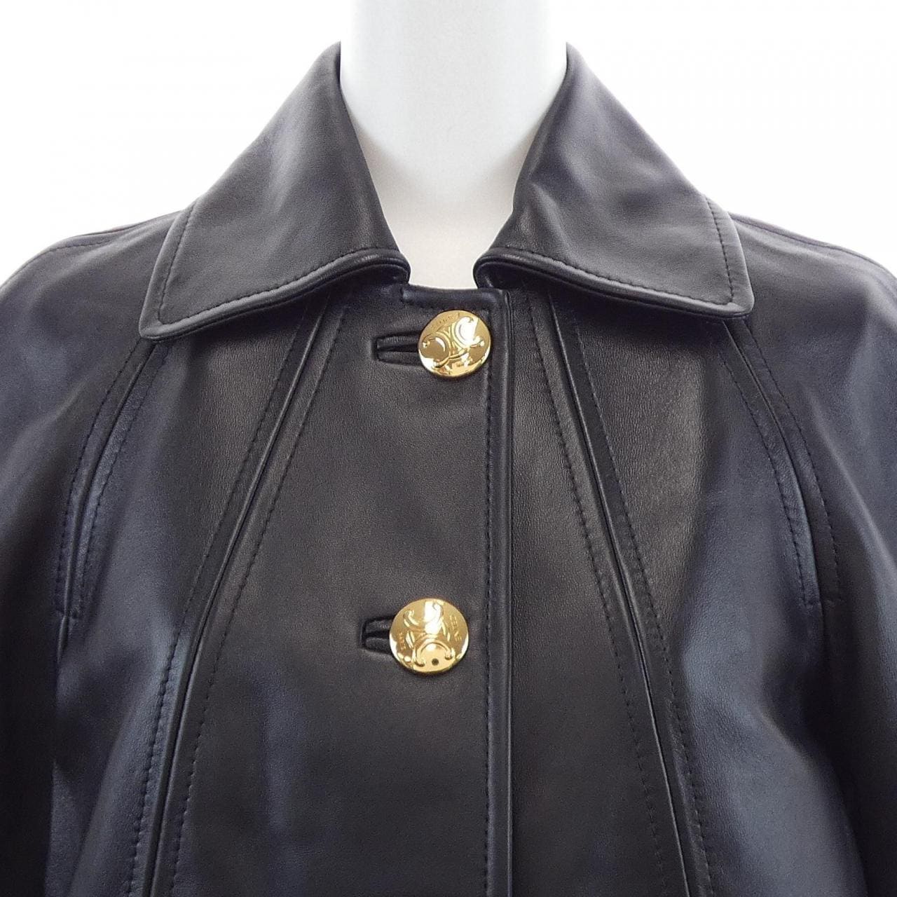 セリーヌ CELINE クロディーヌカラー 2D561583C レザーコート