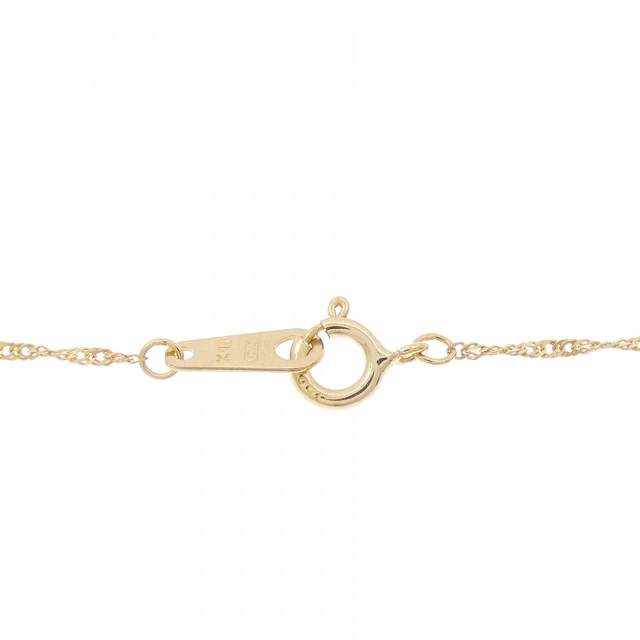 K18YG ダイヤモンド ネックレス 0.07CT