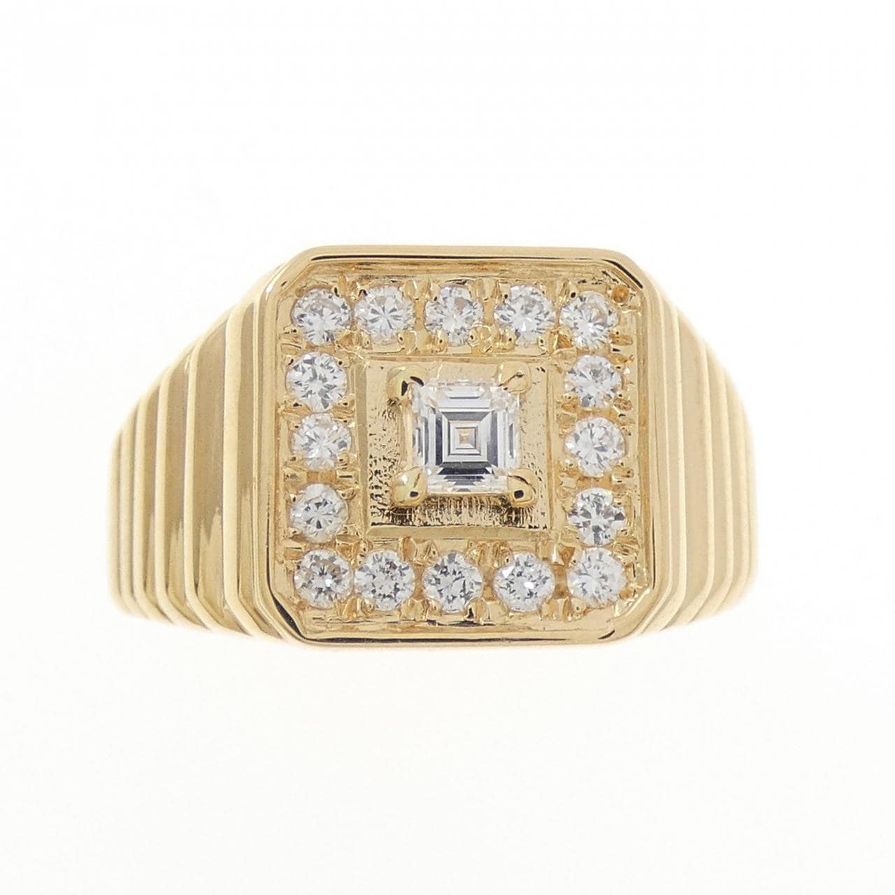 K18YG ダイヤモンド リング 0.16CT