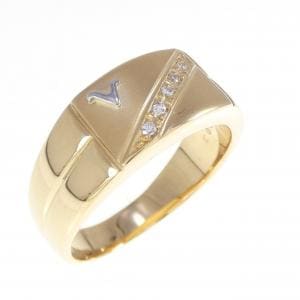 750YG/PT900 ダイヤモンド リング 0.03CT