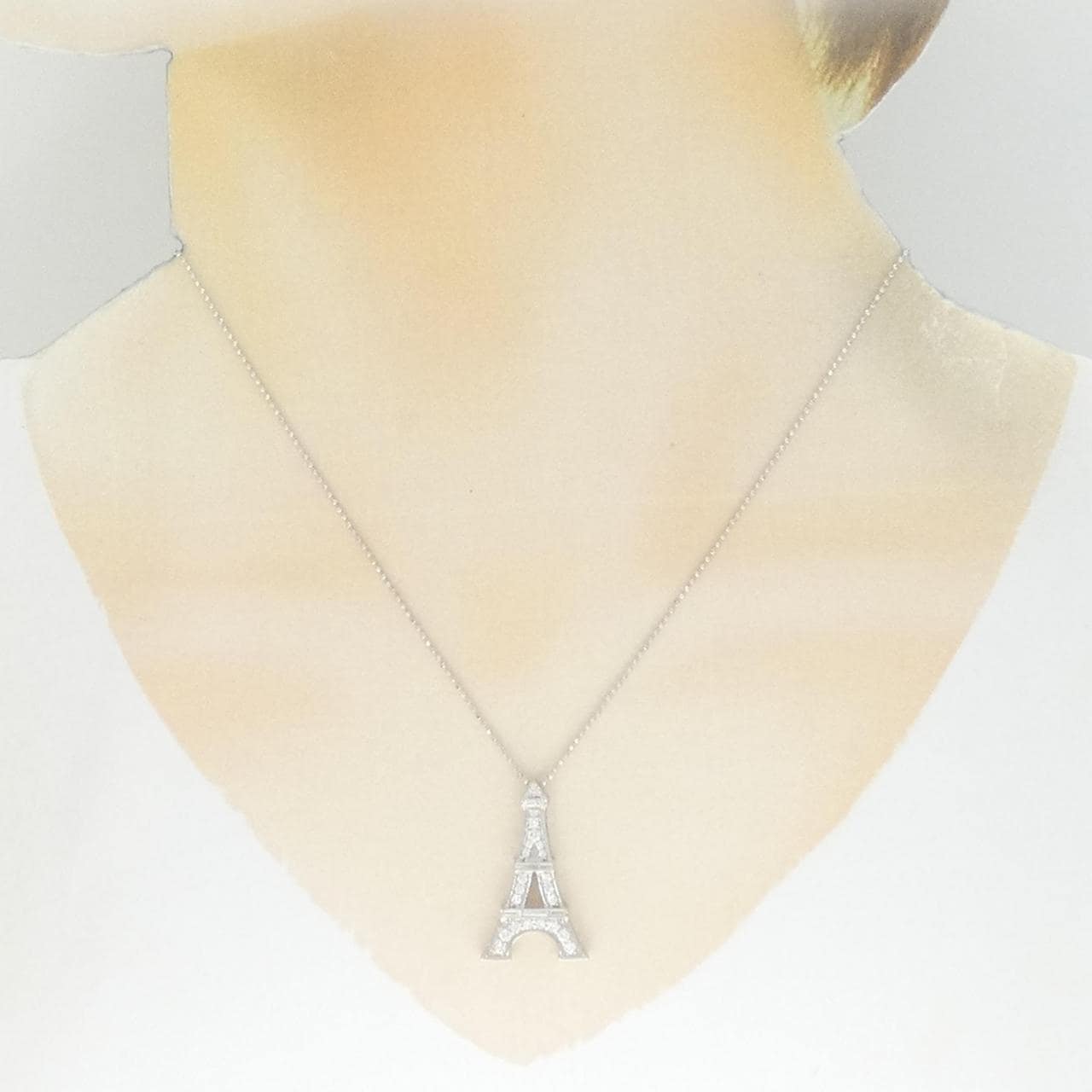 K18WG ダイヤモンド ネックレス 0.50CT