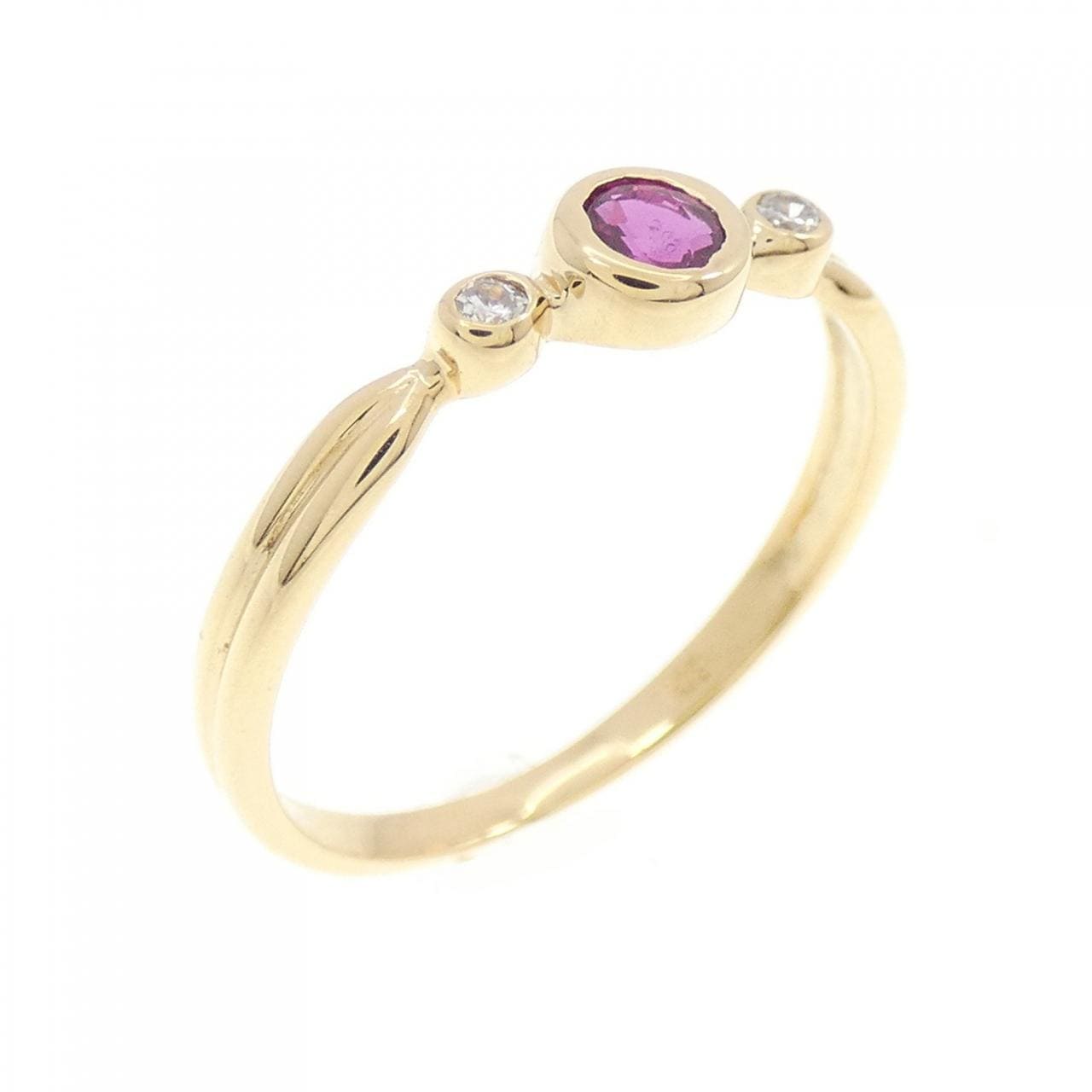 K18YG ruby ring