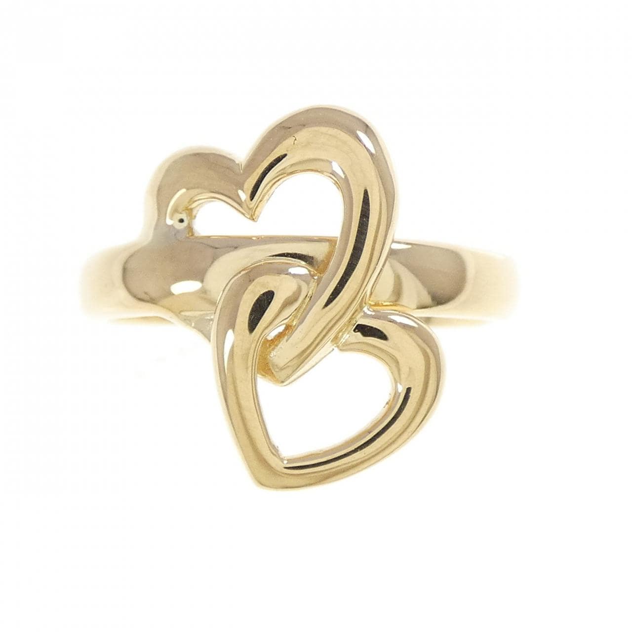 K18YG ハート リング