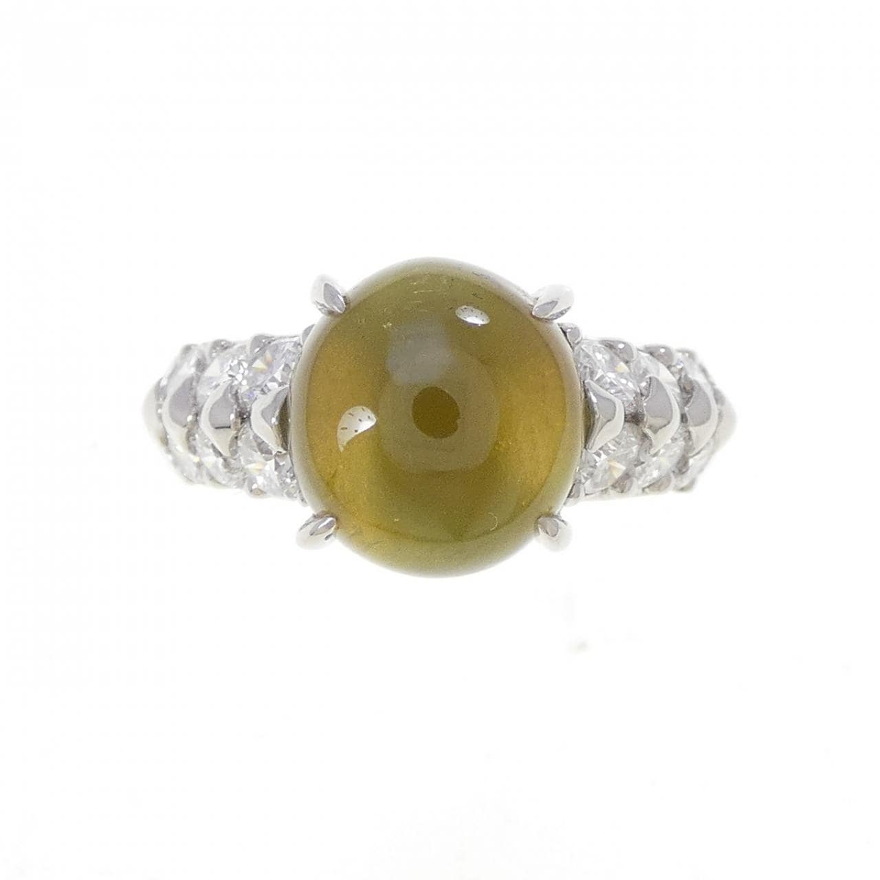 PT900 クリソベリルキャッツアイ リング 5.99CT