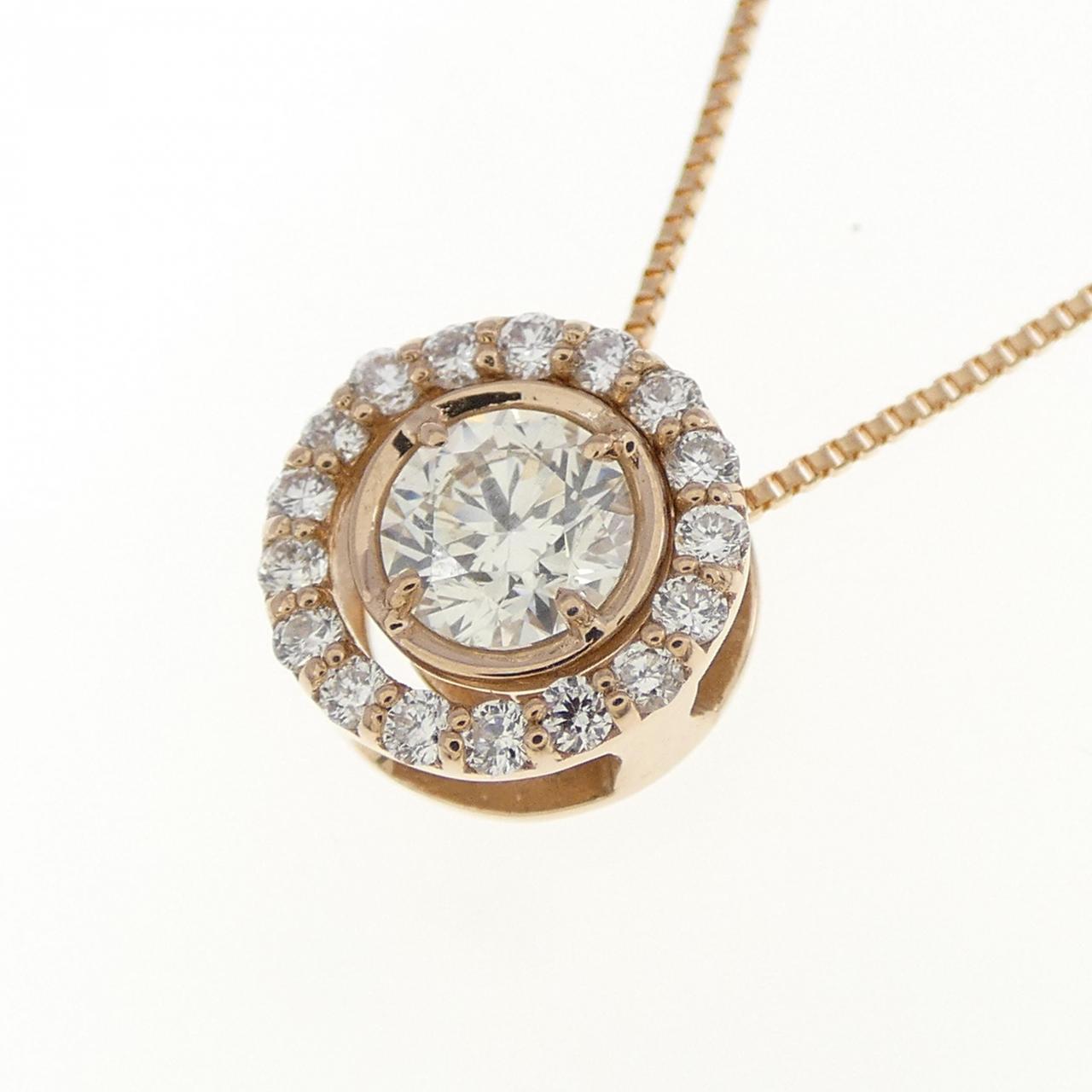 K18PG 2WAY ダイヤモンド ネックレス 0.301CT
