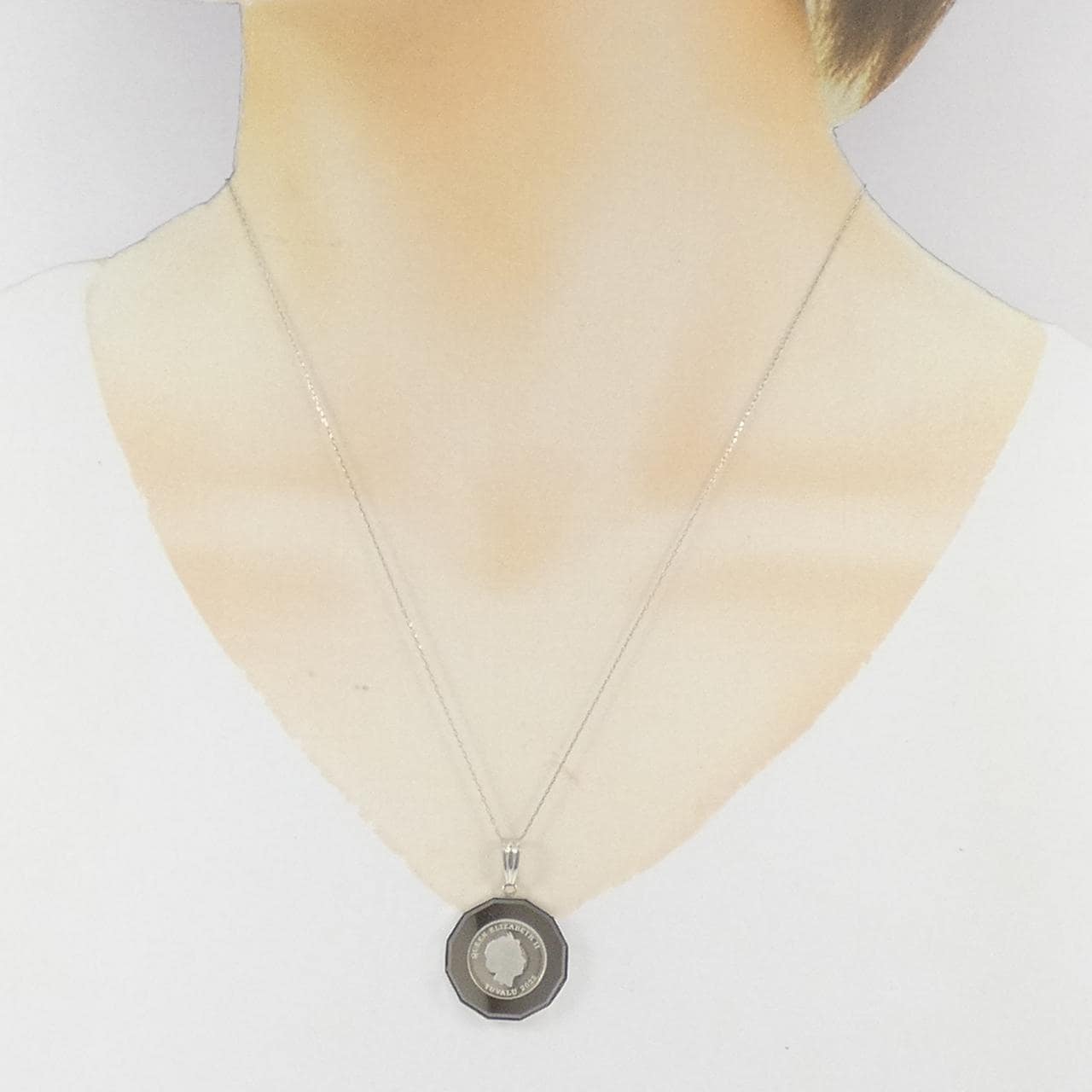 【新品】PT900 コイン ネックレス