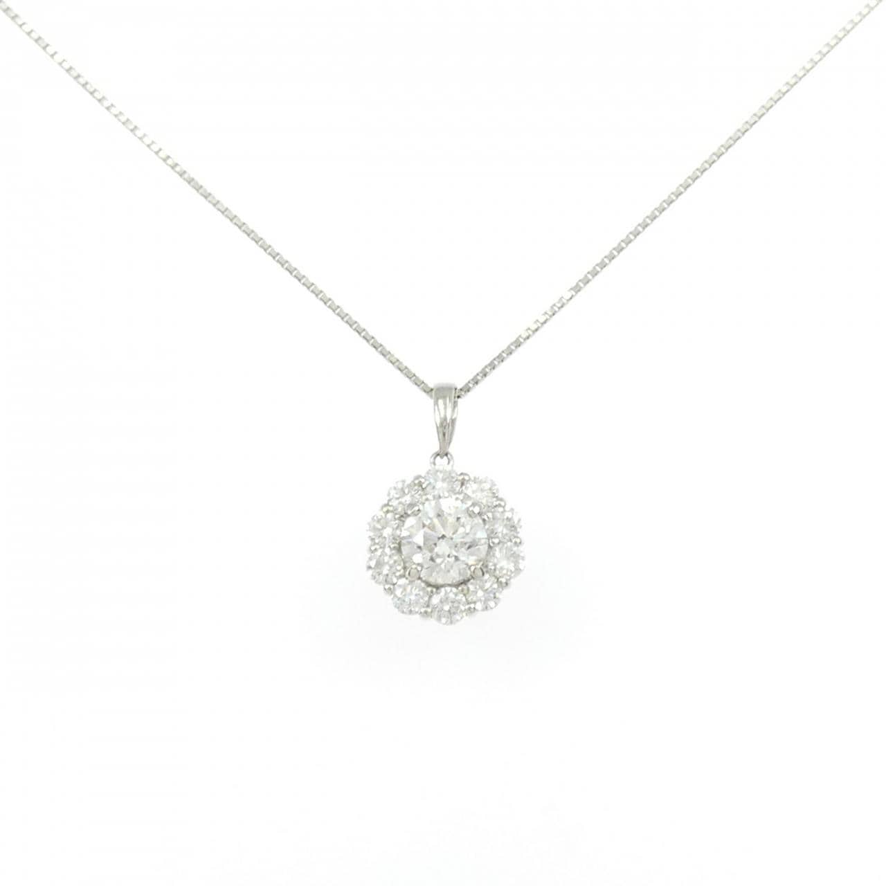 PT900/PT850 ダイヤモンド ネックレス 1.020CT G SI2 Fair