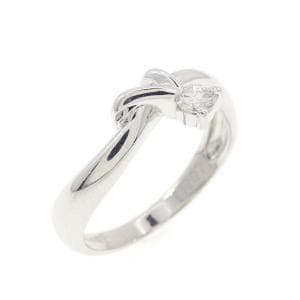 K14WG ダイヤモンド ピンキー リング 0.07CT