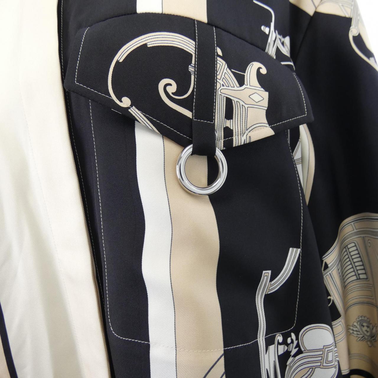 エルメス HERMES EX-LIBRIS 3E0607D7 ツイルレーヌ シャツ