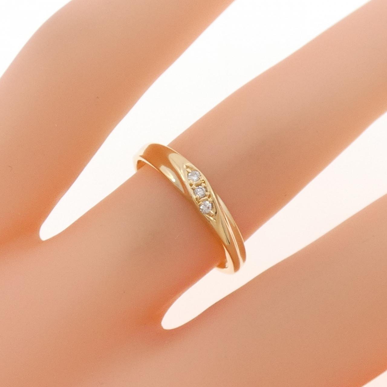 K18YG ダイヤモンド リング