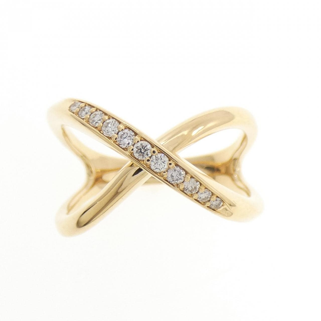 K18YG ダイヤモンド リング 0.12CT