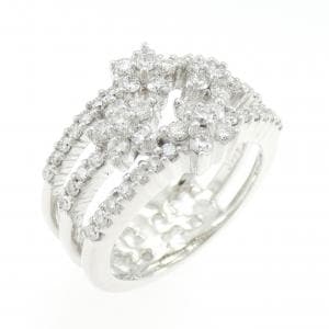 ポンテヴェキオ フラワー ダイヤモンド リング 0.86CT