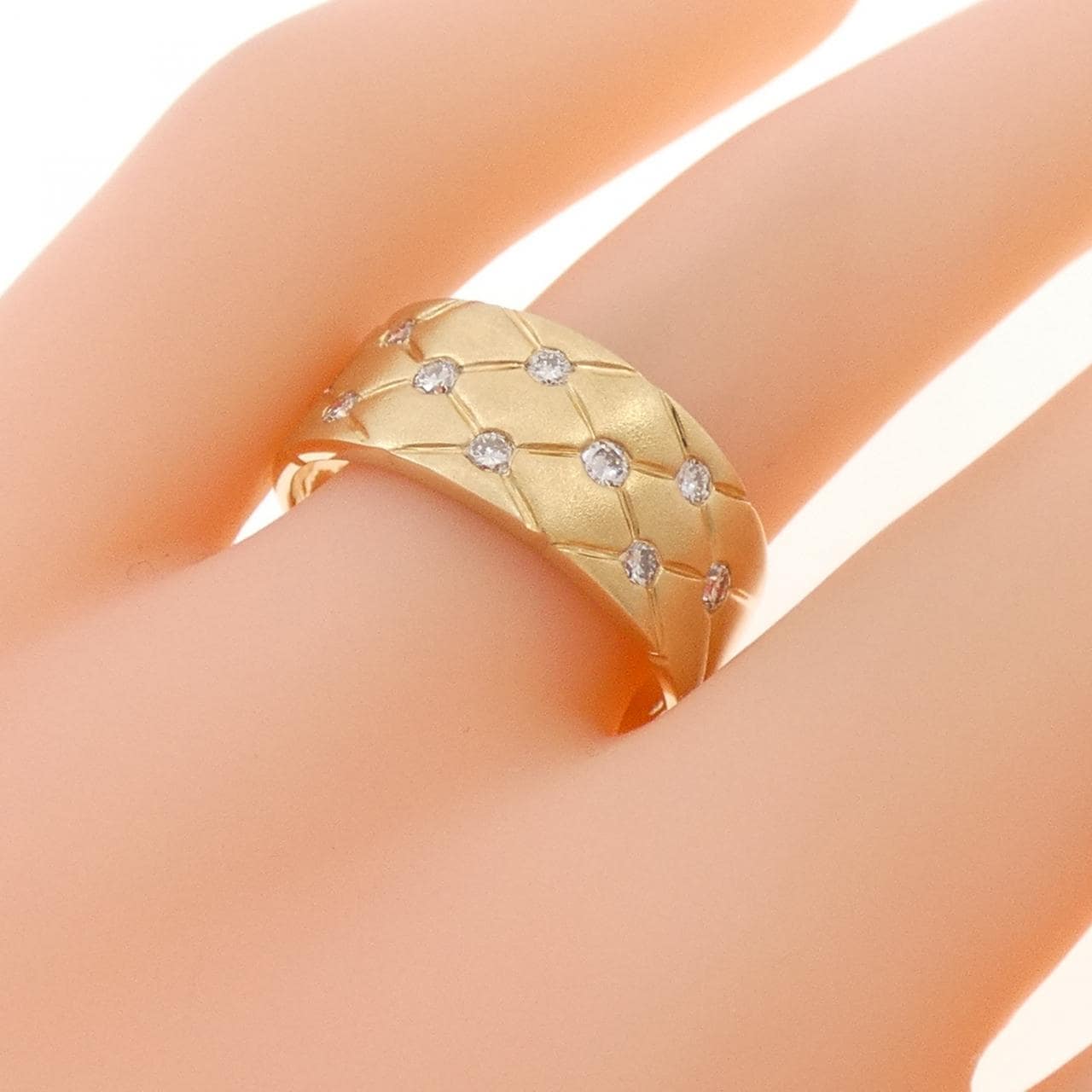 585YG ダイヤモンド リング