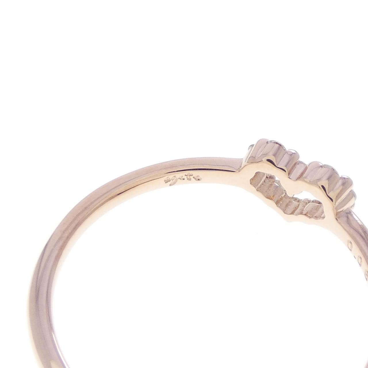 アガット ハート ダイヤモンド リング 0.06CT