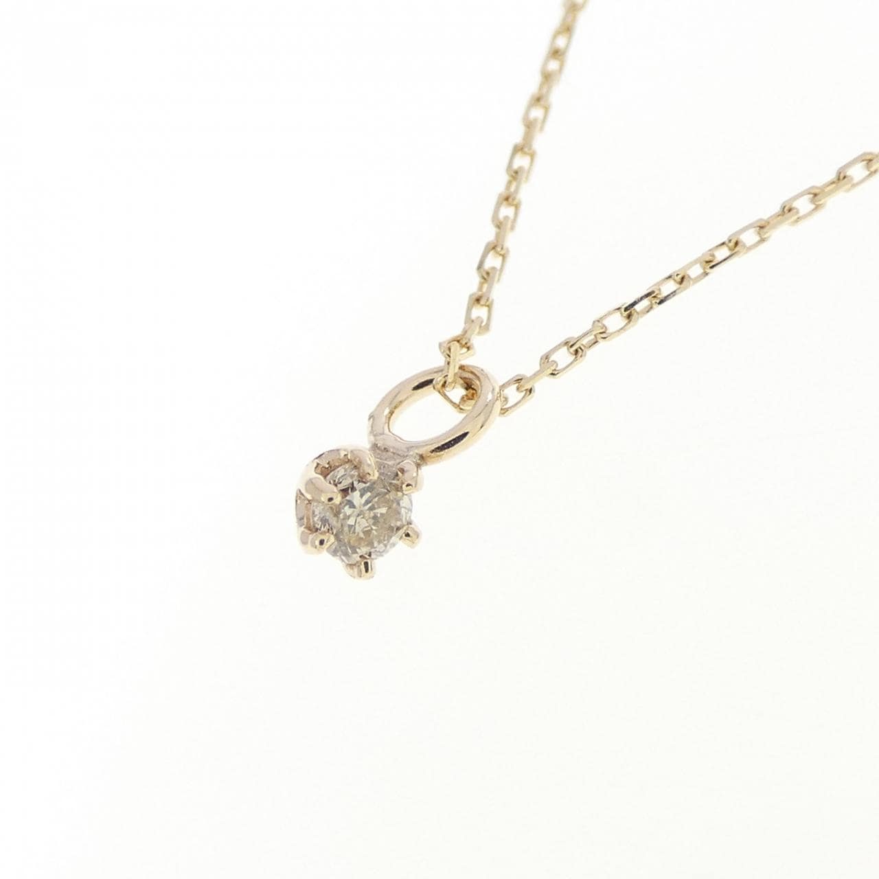 K10YG ダイヤモンド ネックレス 0.03CT