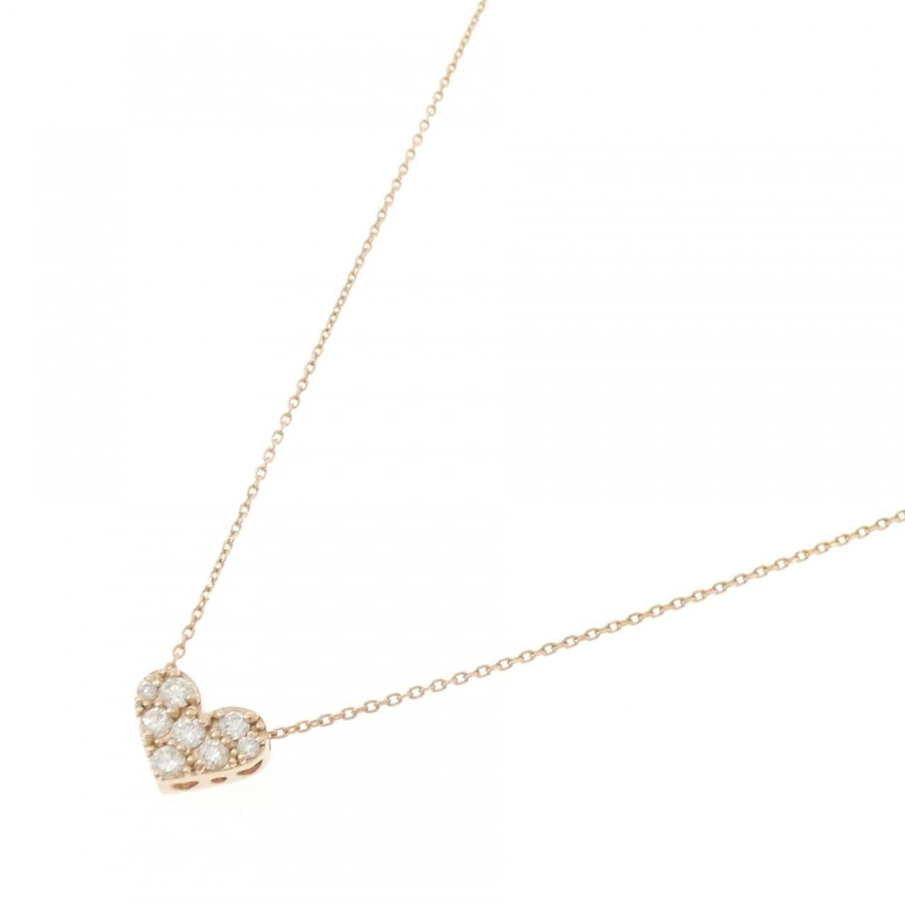 ポンテヴェキオ ハート ダイヤモンド ネックレス 0.20CT