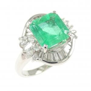 PT900 エメラルド リング 2.54CT