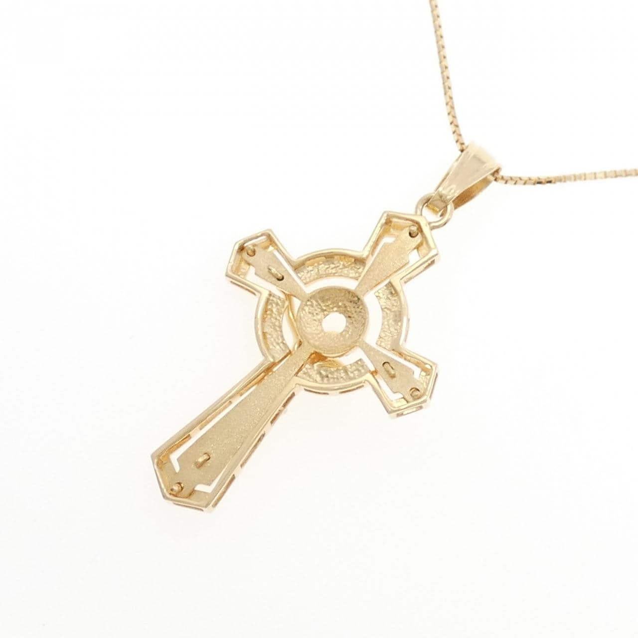 K18YG クロス ネックレス