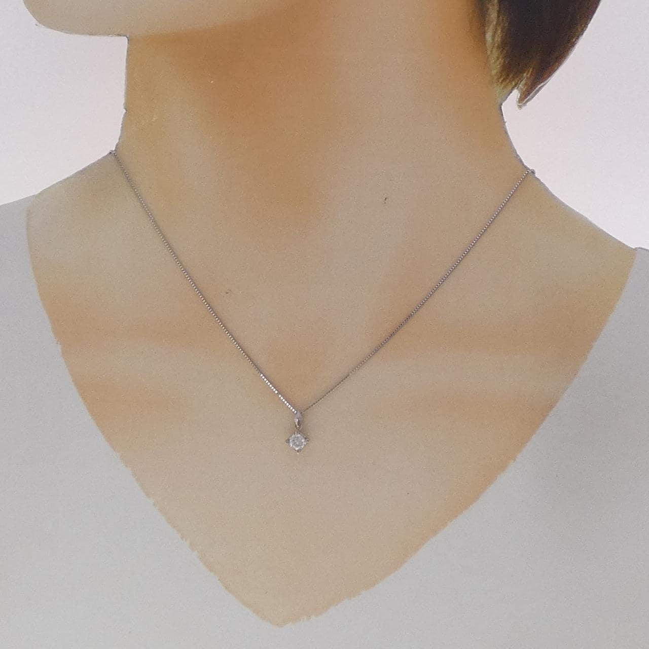 PT900/PT850 ダイヤモンド ネックレス 0.36CT