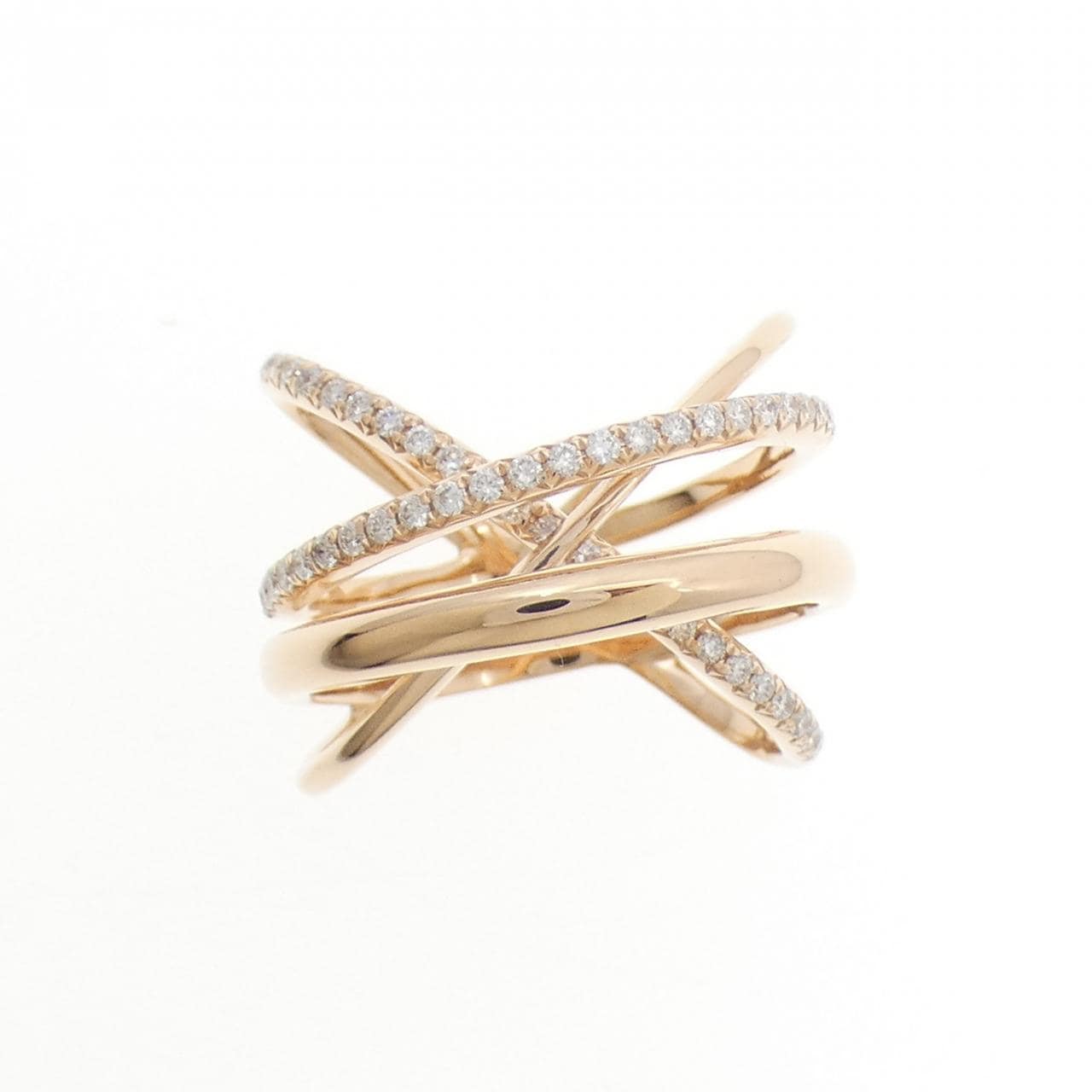 750PG ダイヤモンド リング 0.39CT