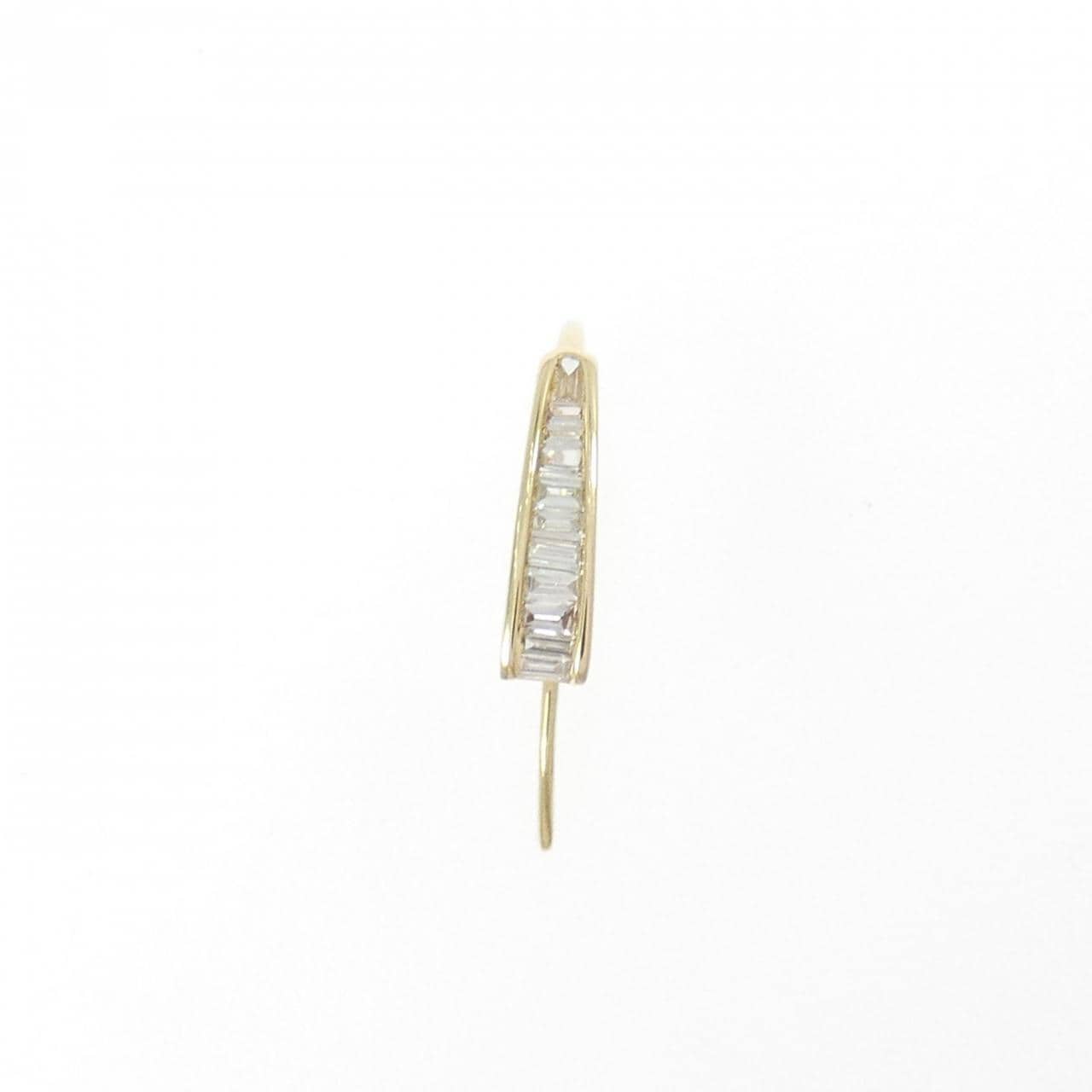 K18YG钻石耳环 0.10CT单耳