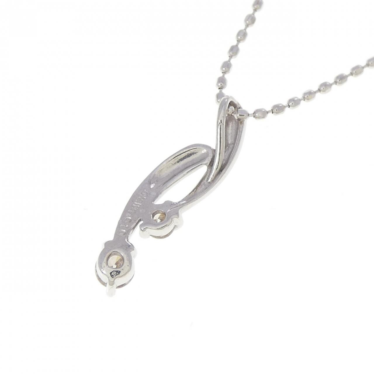 K18WG ダイヤモンド ネックレス 0.10CT