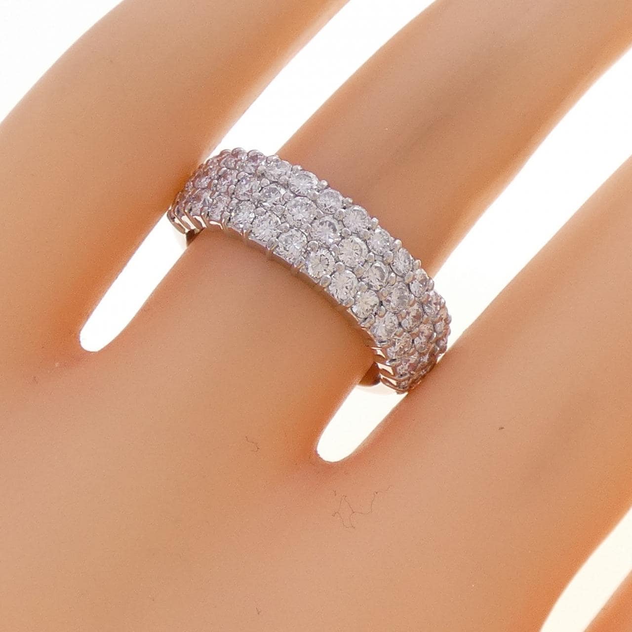PT900 パヴェ ダイヤモンド リング 1.51CT