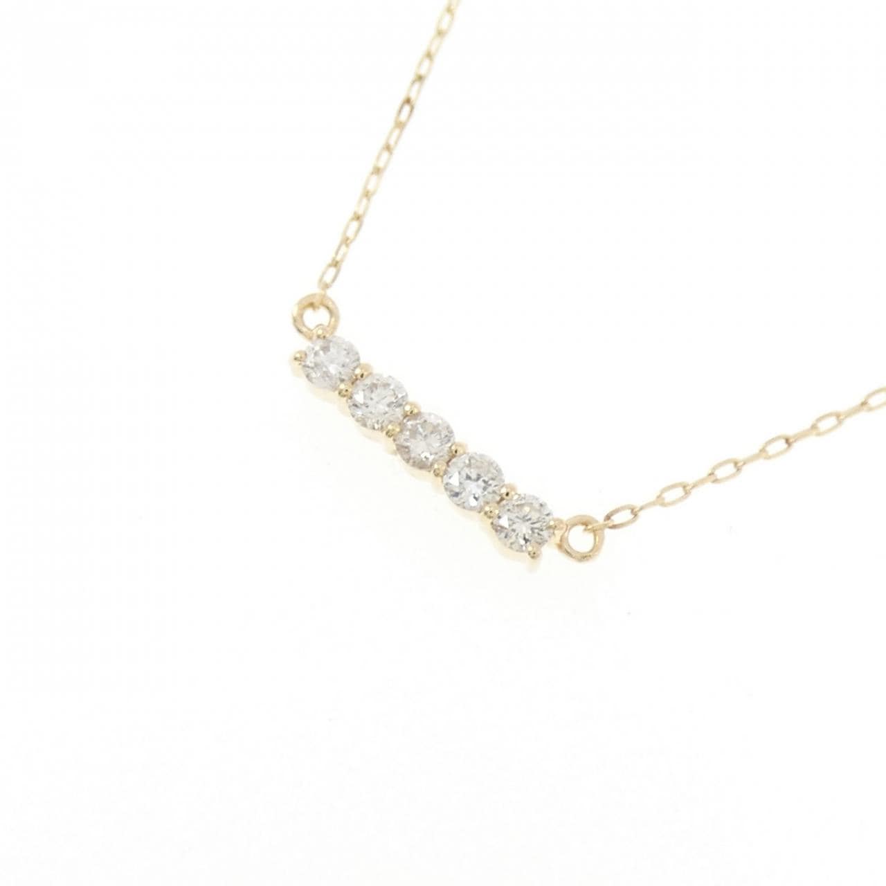 K10YG ダイヤモンド ネックレス 0.08CT