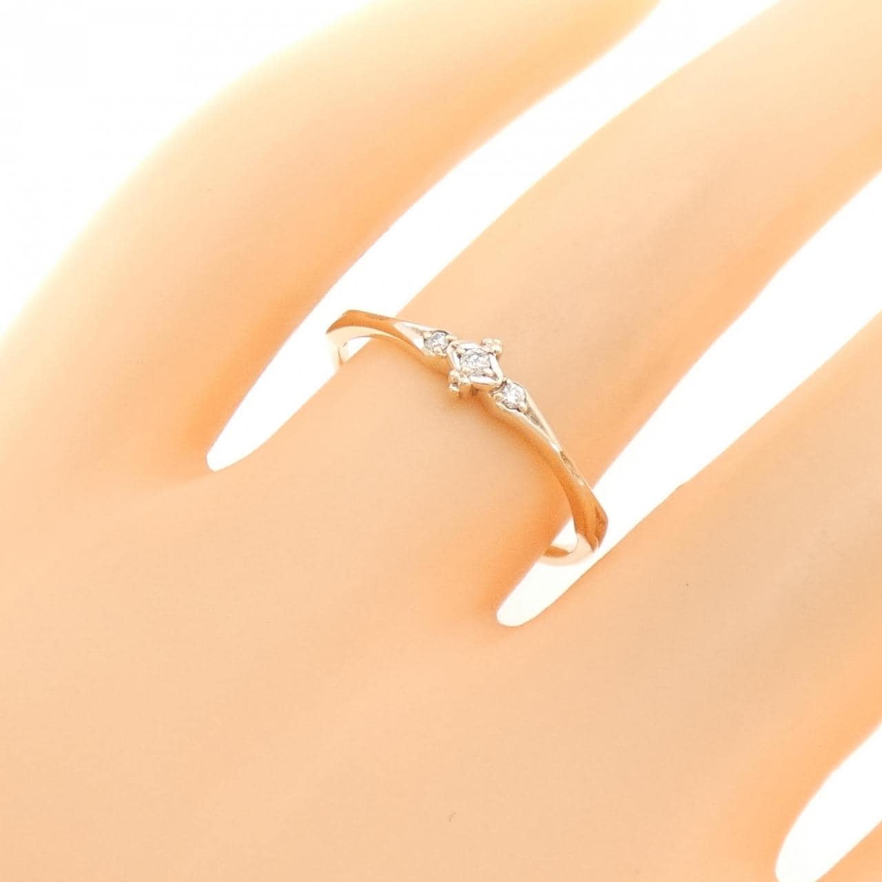 アガット ダイヤモンド リング 0.034CT