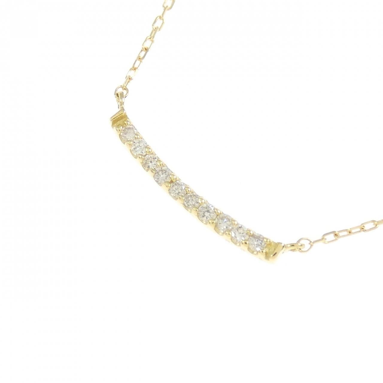 [BRAND NEW] K18YG Diamond necklace 0.05CT