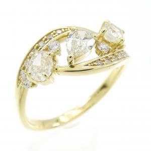 【新品】K18YG ダイヤモンド リング 0.82CT