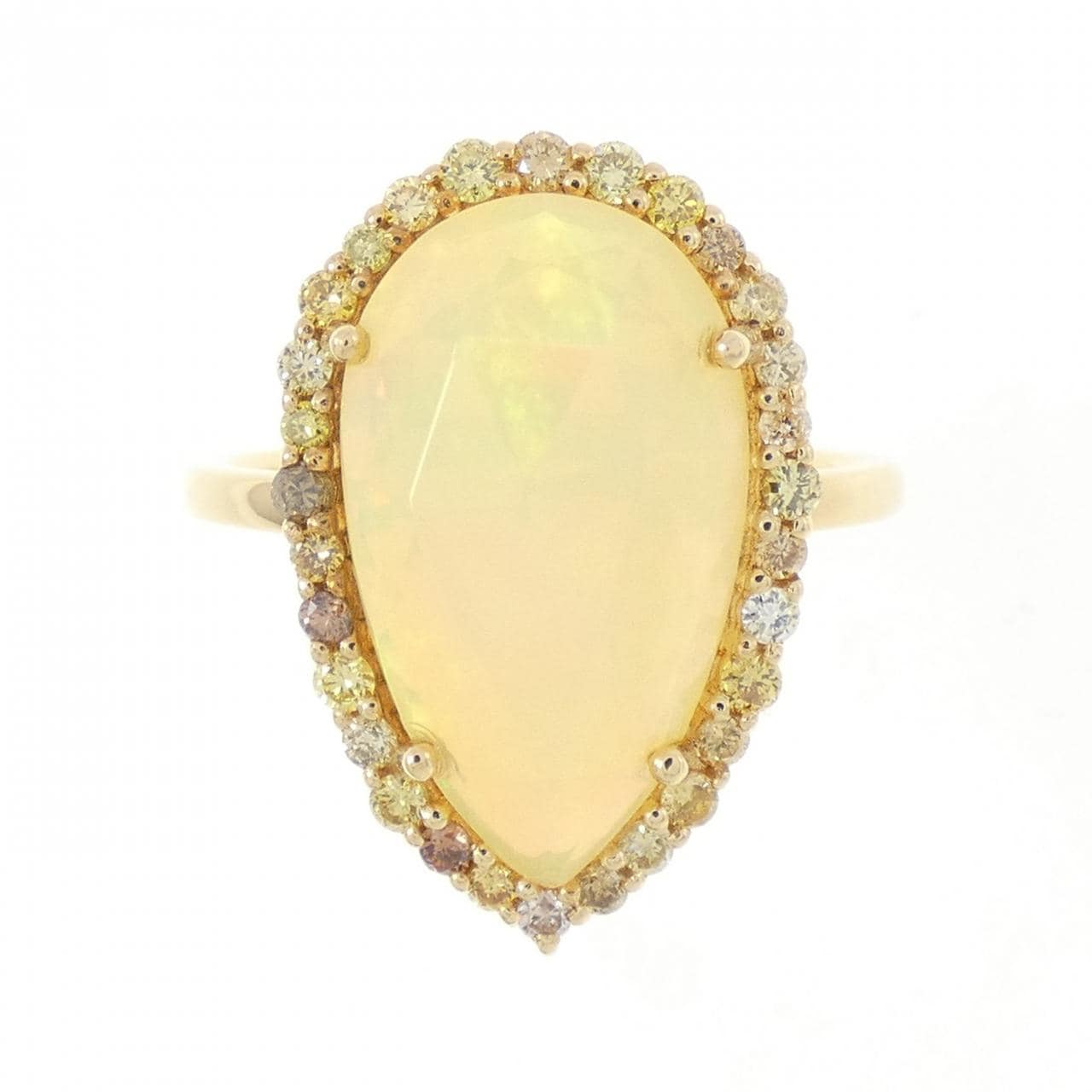 【新品】K18YG オパール リング 2.87CT
