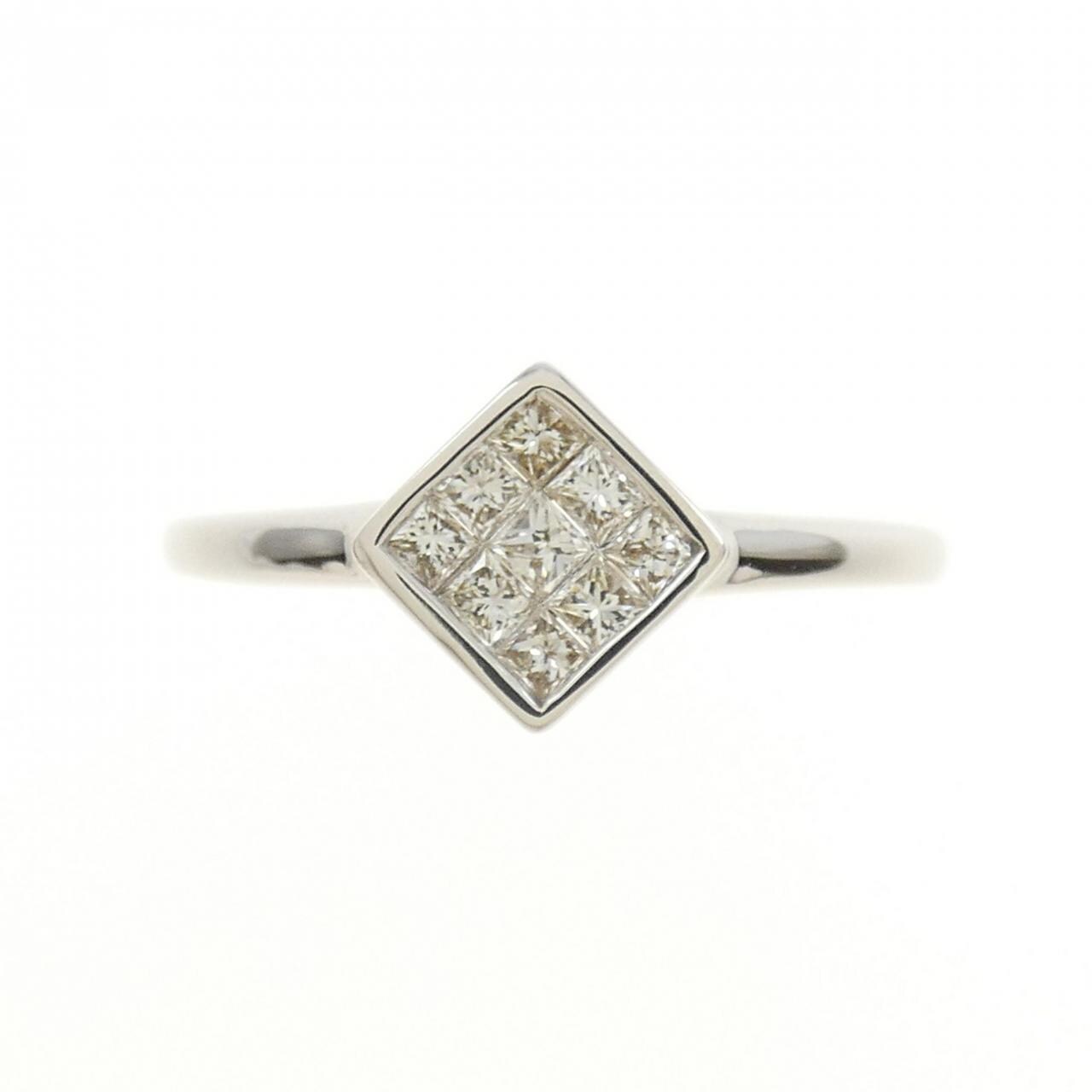 K18WG ダイヤモンド リング 0.20CT