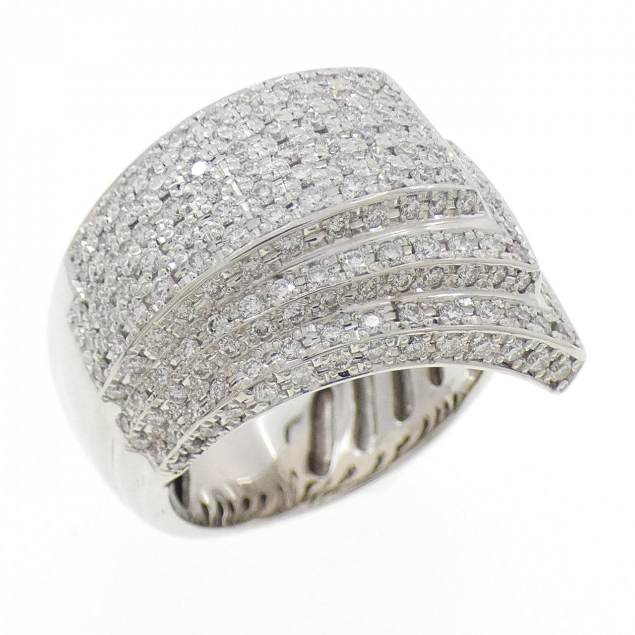 K18WG ダイヤモンド リング 1.15CT