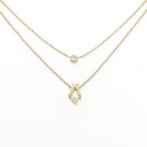 K18YG ダイヤモンド ネックレス 0.155CT