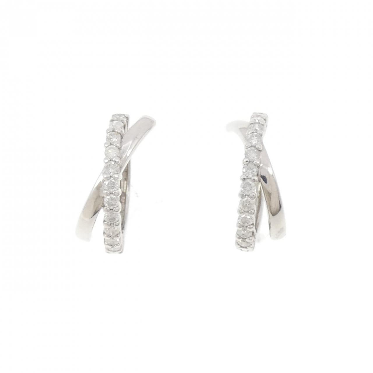 PT900 ダイヤモンド ピアス 0.30CT
