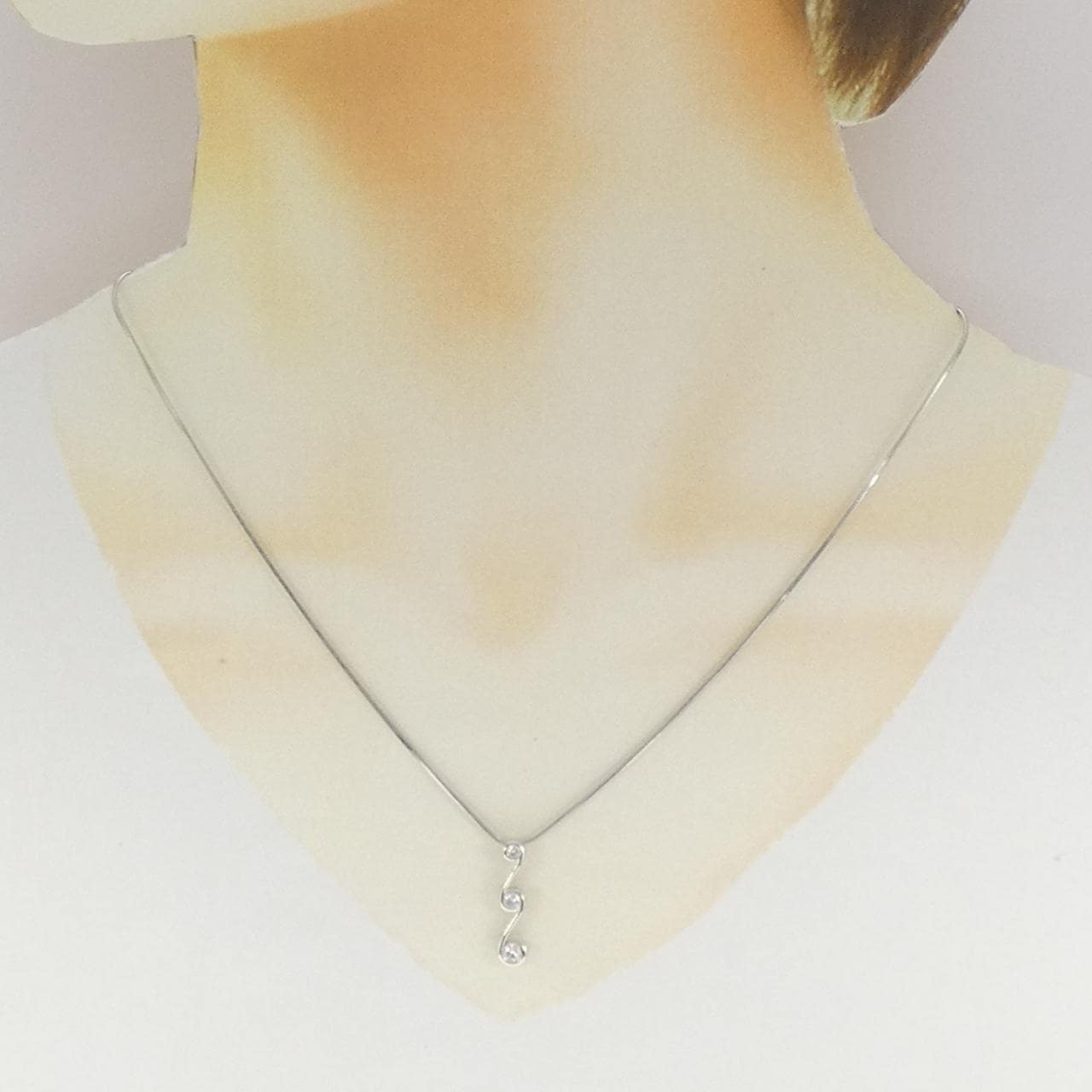 PT900/PT850 ダイヤモンド ネックレス 0.24CT