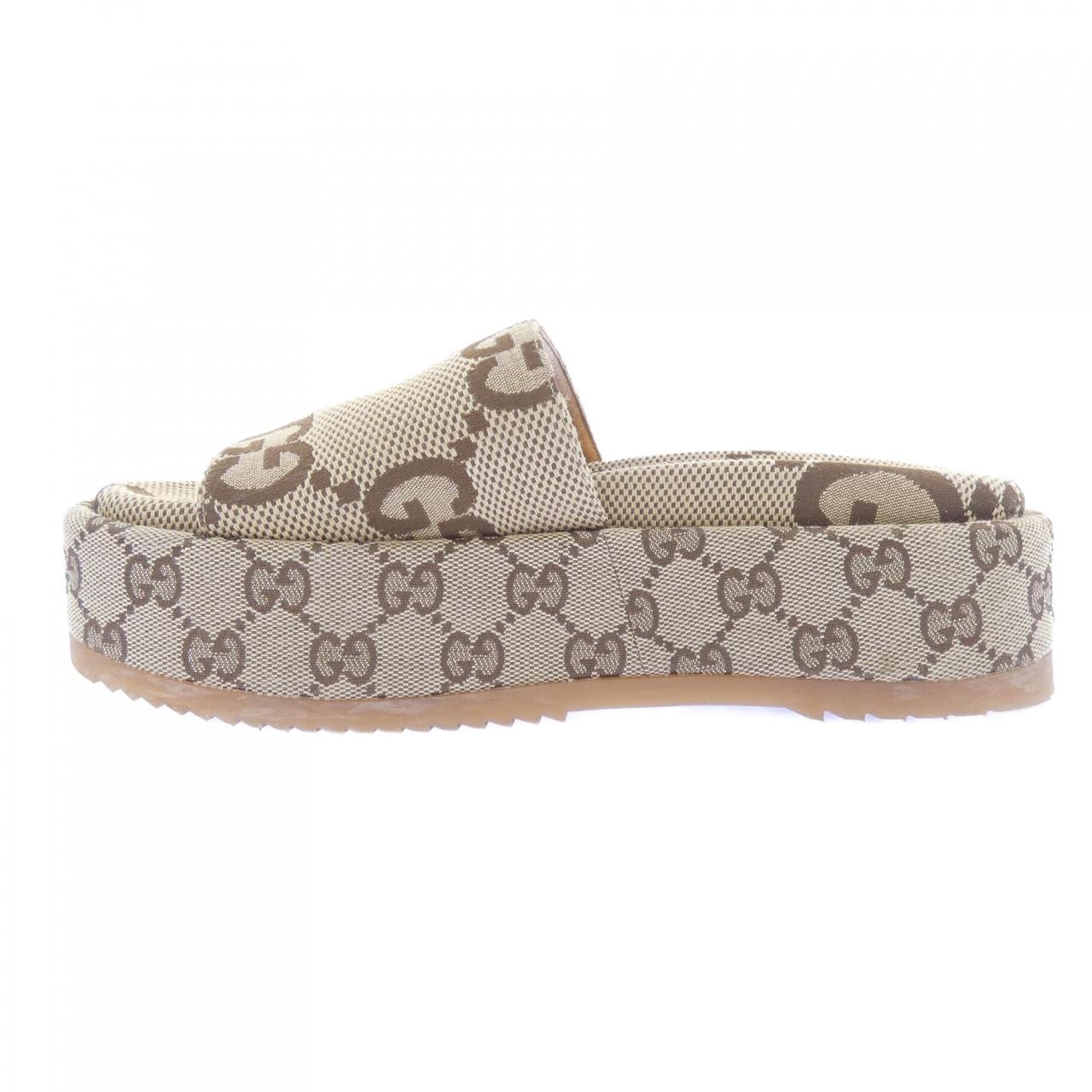 グッチ GUCCI プラットフォーム スライド GGキャンバス 623212 UKO00 サンダル