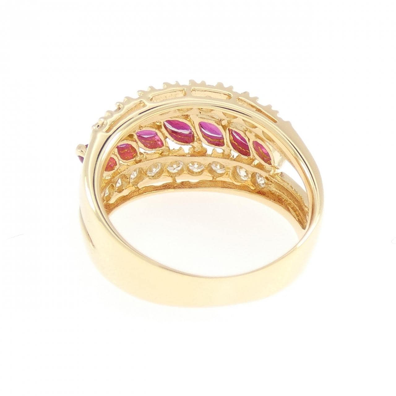 K18YG ルビー リング 1.07CT